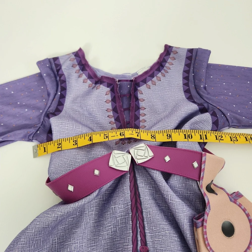 Disney Wish‎ Asha Costume Dress Purple Long Sleeve Kids Size 4-6X